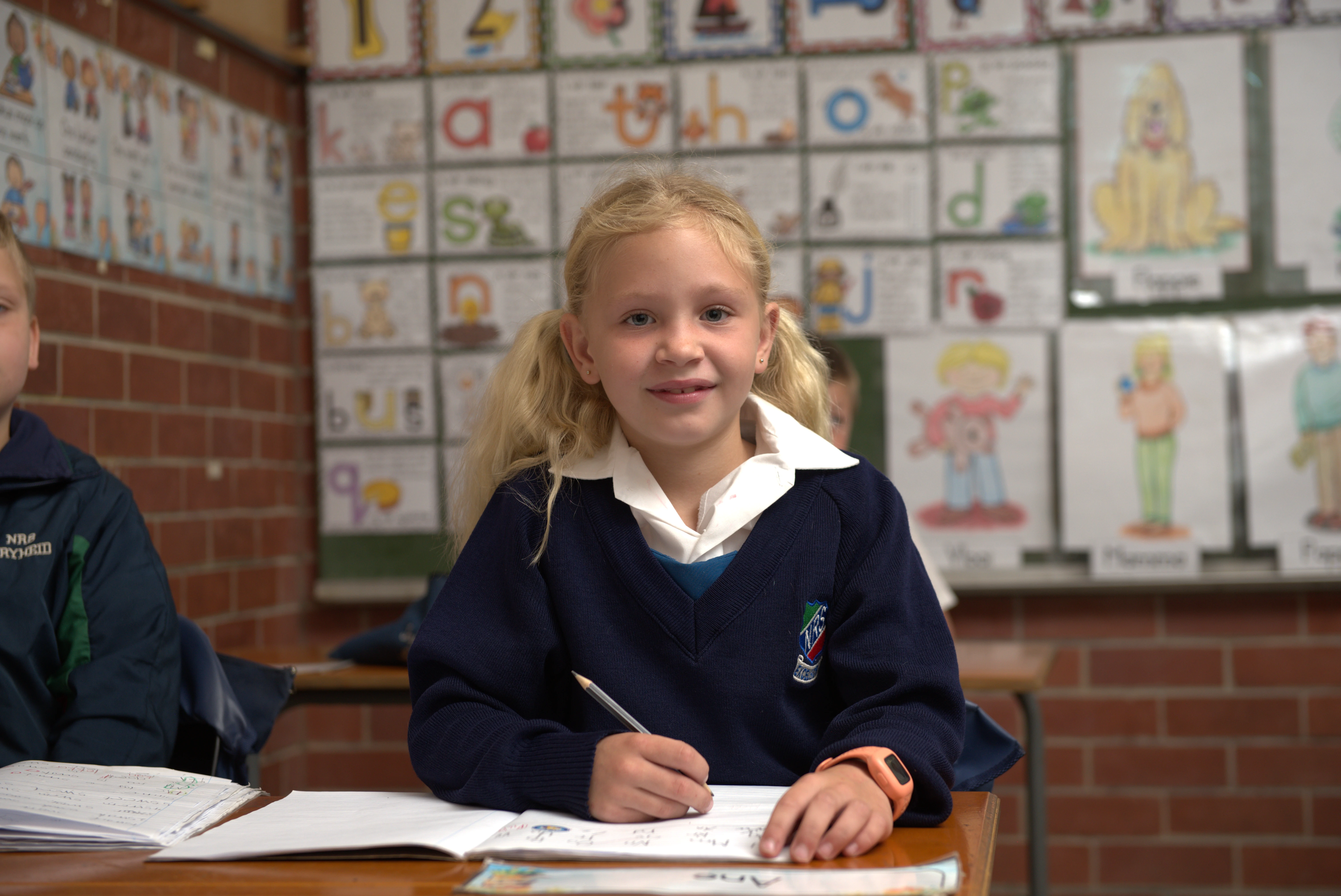 Foundation Phase learners working during a classroom activity
