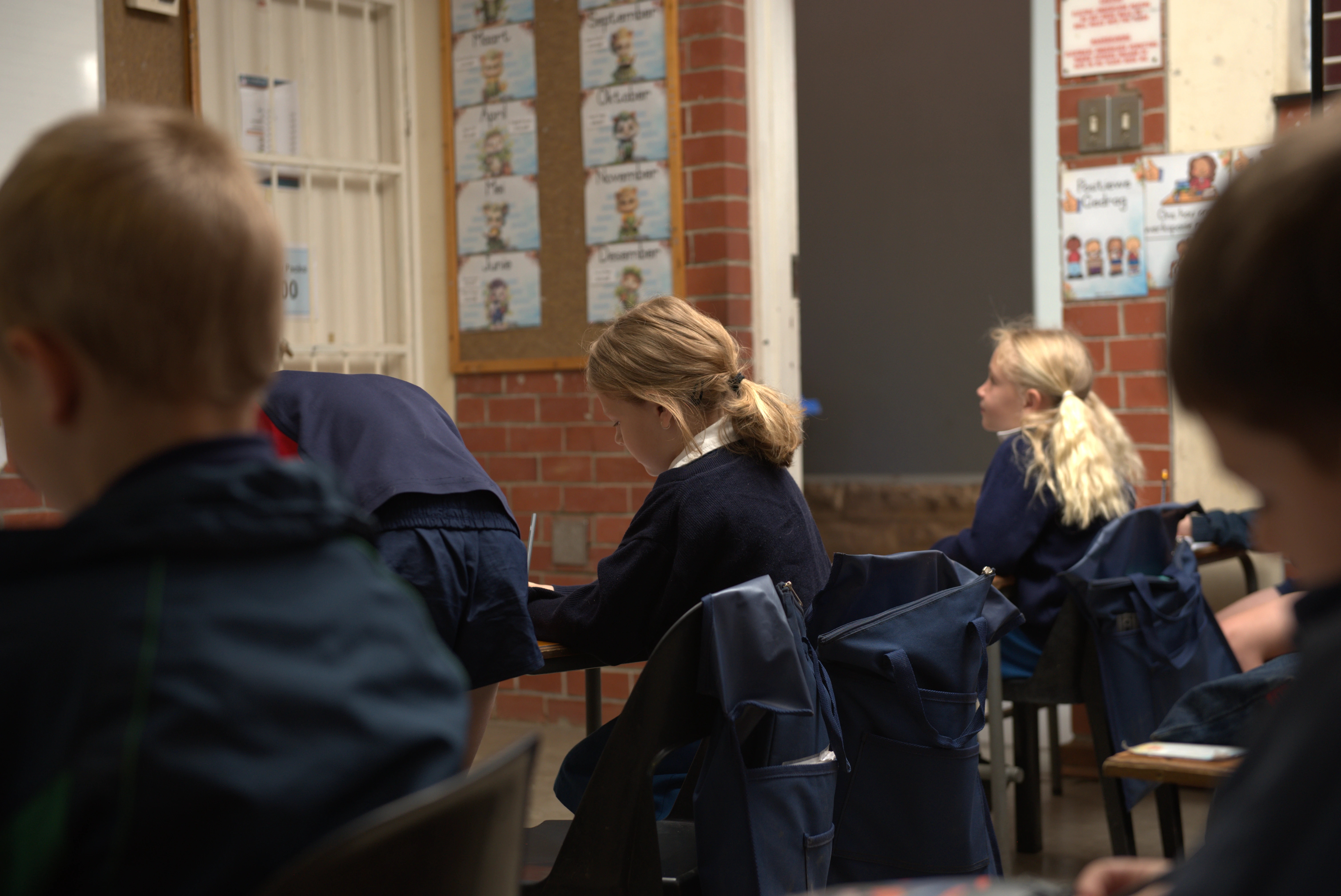 Quiet classroom moment of Foundation Phase learning